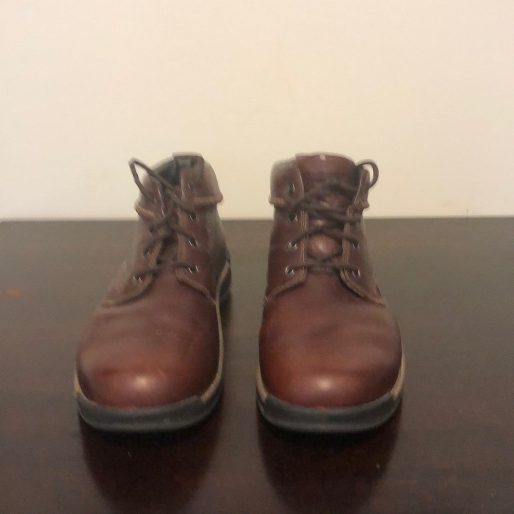 Wolverine Leather Chukkas. Like new. Have a second pair that are my daily shoes.